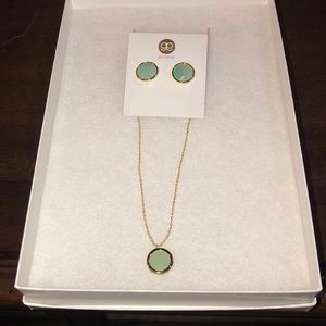 Gorjana earrings and necklace set